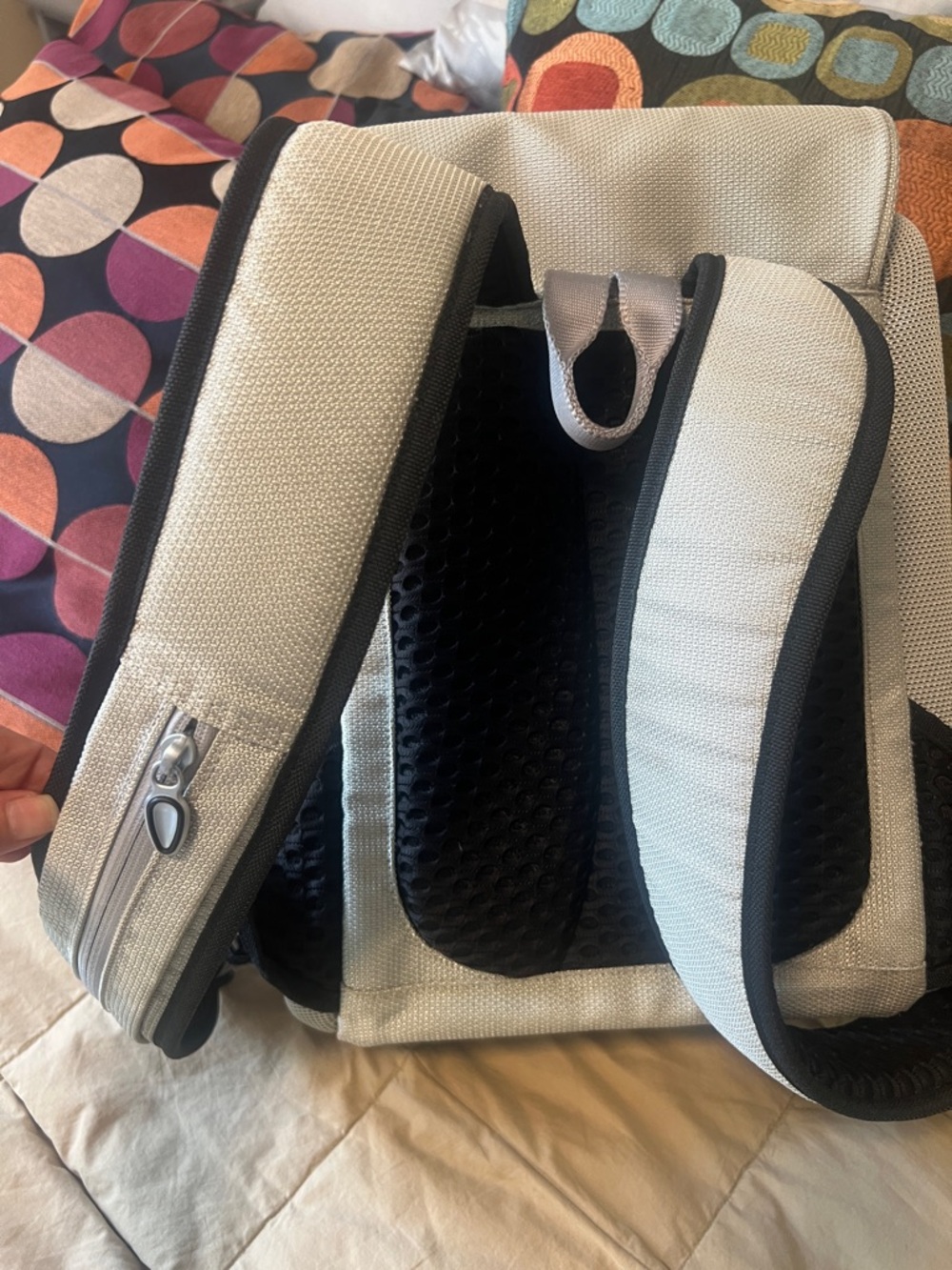 Tumi Silver Compact Textured Backpack - Picture 5 of 12